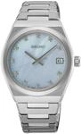 Seiko Klassik Armbanduhr f&uuml;r Damen in der Farbe Silber mit Armband aus Edelstahl,
