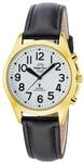 Master Time Funk Quarz Sprechende Damen Uhr Analog mit Leder Armband...