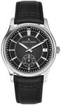 JACQUES LEMANS Herrenuhr Derby mit Lederband Schwarz 1-2197A