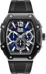 Ice-Watch - ICE boliday Steel - Schwarze Herrenuhr mit Silikonarmband (Large)