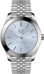 Ice-Watch - ICE steel Silver light blue - Silbergraue Damenuhr mit Metallarmband -