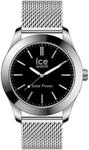 Ice-Watch - ICE steel Silver black - Silbergraue Herrenuhr mit Metallarmband - 023795