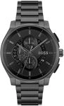 BOSS Chronograph Quarz Uhr f&uuml;r Herren Kollektion Peak 2.0 mit Schwarzes