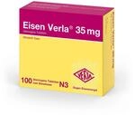 Eisen Verla 35 mg &ndash; Gut vertr&auml;gliche, &uuml;berzogene Tabletten bei Eisenmangel,