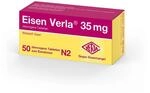 Eisen Verla 35 mg &ndash; Gut vertr&auml;gliche, &uuml;berzogene Tabletten bei Eisenmangel,
