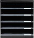 Exacompta 303714D Ablagebox Modulo mit 5 offene Schubladen f&uuml;r DIN A4+ Dokumente.