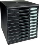 Exacompta 302414D Ablagebox Modulo mit 10 Schubladen f&uuml;r DIN A4+ Dokumente.