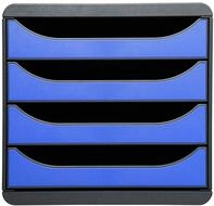 Exacompta 310779D Premium Ablagebox mit 4 Schubladen f&uuml;r DIN A4+ Dokumente.