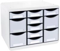Exacompta 313740D Ablagebox Office aus Kunststoff mit 11 individuell platzierbaren