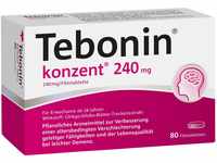Tebonin konzent 240 mg | 80 Tabletten | stärkt Gedächtnis & Konzentration 