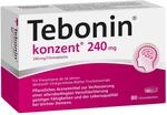 Tebonin konzent 240 mg | 80 Tabletten | st&auml;rkt Ged&auml;chtnis & Konzentration 