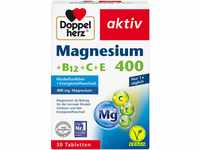 Doppelherz Magnesium 400 + B12 + C + E - Magnesium unterstützt die Muskeln und das