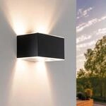 Ledvion Solar Wandleuchte, 2W, 60 Lumen, 3000K, IP44, Schwarz, LED-Lampe,