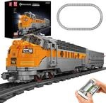 Mould King 12018 Technik Ferngesteuert USA EMD F7 WP Diesel Locomotive...