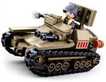 Sluban Klemmbausteine M38-B0709 SL95579, WWII - Leichter Ital. Panzer, F&uuml;r Kinder ab