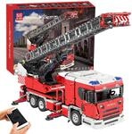 Mould King 17022 Technik Wissenschafts- und Technologie-Feuerwehrfahrzeug 8...
