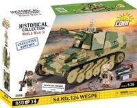 COBI Sd.Kfz. 124 WESPE Executive, Gr&uuml;n, Braun, Schwarz, 3.5 inch x 7.3 inch