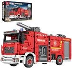 Reobrix Feuerwehrauto Bauset f&uuml;r Erwachsene und M&auml;nner, Big Rescure