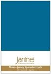 Janine Spannbetttuch 5007 Mako Jersey 140/200 bis 160/200 cm denimblau Fb. 62