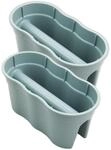 KHW | Flowerclip XL 2er-Set | Mintgr&uuml;n | Pflanzgef&auml;&szlig;e f&uuml;r Balkon- &