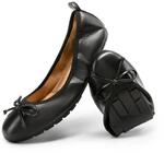 DREAM PAIRS Damen Ballerinas Faltbare runder Zehenpartie Schuhe weiche Slip-on