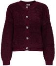 JDY Damen Jdyeira Life L/S O-Neck Cardigan KNT, Cabernet, M EU