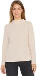 Cecil Strukturmix Pullover Oat Milk beige Melange XXL