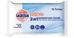 Sagrotan 2in1-Desinfektionst&uuml;cher &ndash; Zum Desinfizieren von H&auml;nden und Oberfl&auml;chen