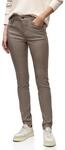 Street One Slim Fit Coated Hose Silk Brown 42