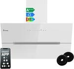 KKT KOLBE Dunstabzugshaube 90 cm | 782 cbm/h Umluft Abluft | Kopffrei | Wandhaube 
