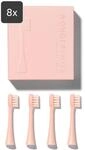 Wondersmile Ersatzb&uuml;rsten Schallzahnb&uuml;rste (Soft, Atomic Rose, 8er Pack) -