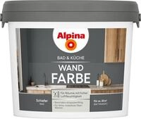 Alpina Bad & K&uuml;che Wandfarbe Schiefer matt &ndash; f&uuml;r Feuchtr&auml;ume &ndash; 2,5 Liter