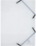 Exacompta 56742E Einschlagmappe Crystal DIN A4 mit 3 Klappen und 2 Gummiz&uuml;gen,...