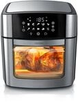 Arendo - XXL Hei&szlig;luftfritteuse 16 Liter - Grill - D&ouml;rrautomat - Backofen - Air