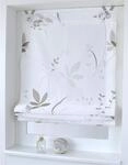 &Ouml;senrollo Raffrollo Dandelion Weiss Natur Taupe Breite 45 x H&ouml;he 140 cm