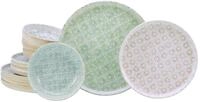 CreaTable, 24089, Serie Uno Emiliana Mix, 12-teiliges Geschirrset f&uuml;r 4 Personen,