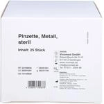 vivomed Pinzette Metall 9 cm spitz steril, 25 St. Pinzette