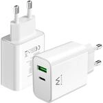 Ewent 30W Schnellladeger&auml;t USB-C Power Delivery + USB-A QC3.0, Fast Charger f&uuml;r