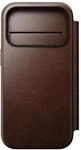 NOMAD Modern Leather Folio | f&uuml;r iPhone 17 Pro | Schutzh&uuml;lle aus Polycarbonat...