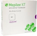 Mepilex XT 10x10 cm Schaumverband, 5 St