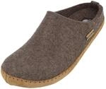 HAFLINGER Emils Toffel Filzpantoffel Hausschuh mit Ledersohle Unisex