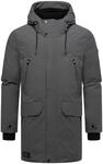STONE HARBOUR Herren warmer Wintermantel lang Winterparka mit...