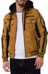 Cipo & Baxx Herren Jacke CJ284 Mustard &ndash; Stylische &Uuml;bergangsjacke im Modernen