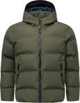 Ragwear Herren Winterjacke warme Steppjacke mit gro&szlig;er Kapuze Norgos Dark Olive Gr.