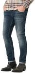 Timezone Herren Jeans Slim SCOTTTZ - Mid Waist - Slim Fit - Blau, Gr&ouml;&szlig;e:34W / 34L,