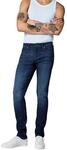 Peak Time Herren elastische Slim Fit Jeans Mid Waist 5-Pocket Flex Stretch Denim mit