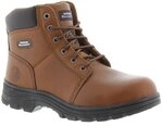 Skechers Herren Workshire Kampfstiefel, Black Embossed Leather, 47.5 EU