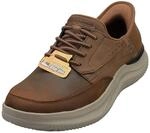 Skechers Herren Hasting Rory Slip-InTurnschuhe, Dark Brown Synthetic / Leather,...