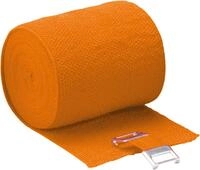 H&ouml;ga Lastic-Color, orange, 8 cm x 5 m gedehnt, dauerelastische Idealbinde, 1er Pack