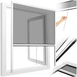 tectake&reg; Fliegengitter Rollo, Moskitonetz, Fliegengitter Fenster mit Alu Rahmen,